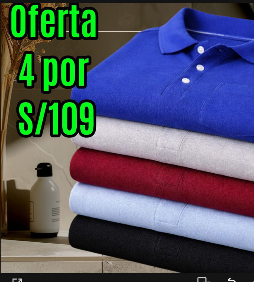 POLOS CAMISEROS MANGA LARGA