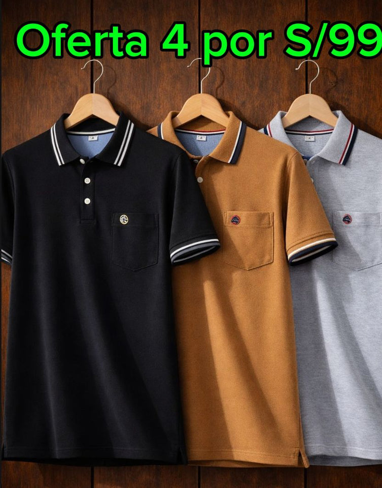POLOS CAMISEROS CON BOLSILLO