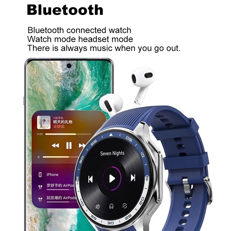 Smartwatch HD Watch X – Diseño elegante en negro y azul